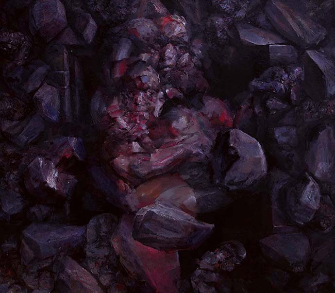 DIVINE COMEDY-15, Oil on canvas, 210X190 cm, 2024, Madison WI USA